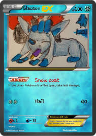 Glaceon v in the eevee heroes pokémon trading card game set. Glaceon Ex Pokemon Trading Card Game Amino