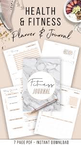 Fitness Planner Fitness Tracker Fitness Journal Etsy Fitness Planner Printable Fitness Planner Fitness Journal Printable