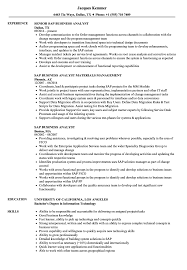 Linkedin business analyst in moses lake, wa Sap Business Analyst Resume Samples Velvet Jobs