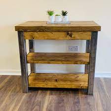 Kitchenall's range of bakery work tables are an essential investment for any kitchen that is looking to bring form, function, and improved workflow to its food prep routines. Industrial Rustic Kitchen Island Breakfast Bar Work Table Block Distressed Wood Ebay