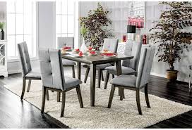 Rated 4 out of 5 stars.1 total votes. Furniture Of America Abelone Cm3354gy T 7pc Mid Century Modern 7 Piece Dining Set With Rectangular Table Nassau Furniture And Mattress Dining 7 Or More Piece Sets