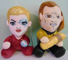 Star Trek Captain Kirk and Seven of Nine plush doll lot of 2