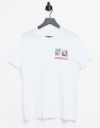 Armani exchange t shirt men debossed ax logo crewneck tee nwt. Armani Exchange Small Chest Ax Logo T Shirt In White Asos
