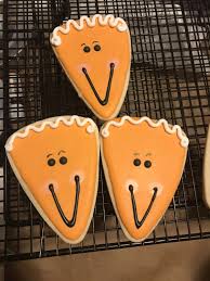 Smiling Pumpkin Pie Cookies Cookie Decorating Cutout Sugar Cookies Pumpkin Pie Cookies