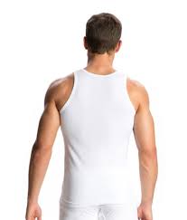 Jockey Mens Style 8823 White Cotton Sleeveless Vest Pack Of 4