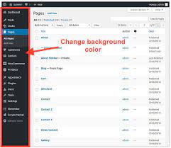 You can also set different backgrounds for any post, page, category, or any other section of your wordpress site. How Can I Change The Background Color Of The Sidebar In The Backend Of Wordpress Stack Overflow