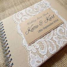 Choose from an array of rich colors from our different linen and leatherette materials that we have tested in order to filter out the. Country Lace Handmade Wedding Guest Book Personalised Vintage Guest Book Handmade Wedding Invitations Country Chic Wedding Invitations Wedding Guest Book