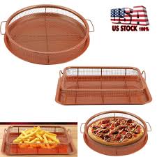 Https Ift Tt 2z5mjby Pan Ideas Of Pan Pan Pizza Tray Pan Crisper Non Stick Steel Copper Basket Chef Cooking Wine Copper Basket Deep Dish Pizza Pan