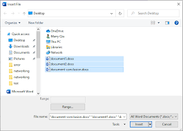 Zusammenfuhren Mehrerer Word Dokumente Zu Einem Dokument Office Microsoft Docs