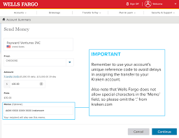 Wells fargo & company (nyse: How Do I Send A Domestic Wire Transfer To Kraken From Wells Fargo Kraken