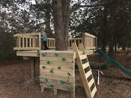 Easy diy chalk by nerd007 in backyard. Diy Tree Fort Kids Rock Wall Tree House Railing Play Set Tree House Diy Tree House Kids Backyard Play
