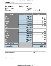 Simple Biweekly Timesheet Printable Time Sheet Time Sheet Printable Card Template Free Printables Organization