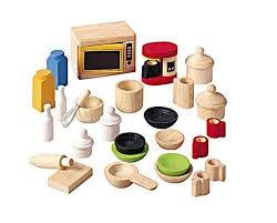 Plan Toys Acc For Kitchen Tableware Plan Toys Http Www Amazon Com Dp B000i8ujjg Ref Cm Sw R Pi Dp 4p4osb1 Wooden Dollhouse Dollhouse Accessories Plan Toys