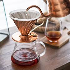 Has been added to your cart. Hario V60 Copper Dripper Tentera Coffee Roasters Corporation