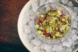 Tartare De Thon Avocat Ponzu Et Citron De Cyril Lignac Recette Tartare De Thon Avocat Thon Idee Recette