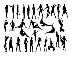 Download Woman Silhouette Svg Women Clipart Lady Silhouette Sexy Etsy