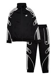 Black And White Adidas Tracksuit Bottoms Tights Shop Tights At Littlewoodsireland Ie Tracksuit White Tracksuit Adidas Originals Fashion