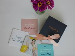 They send you three pieces of jewelry—bracelet, earrings, necklace, or rings—in a cute little, personalized box. My Completely Honest Experience With Rocksbox Money Saving Mom