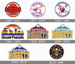Denver nuggets' team colors are navy blue, yellow gold, light blue. Denver Nuggets Logo And Symbol Meaning History Png