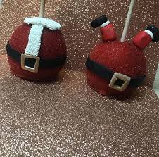 Santa Claus Themed Candy Apples Apple Cake Pops Apple Christmas Candy Apples Diy