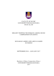 Academia.edu is a place to share and follow research. Pdf Melody Writing Techniques Among Music Composition Student Pdf Muhamad Amirul Academia Edu