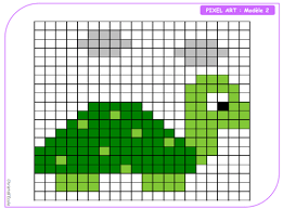 Le Pixel Art Au Cycle 3 Pixel Art Pixel Art Tortue Modele Pixel Art