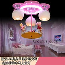 Children S Room Lights Girls Pink Princess Lamps Bedroom Eye Care Energy Saving Cartoon Carousel Children S Room Dome Light Room Light Children Room Lightgirls Room Lighting Aliexpress
