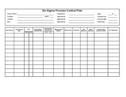 Process Control Plan Xls