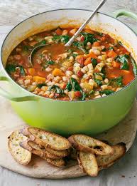 Slice vine tomatoes and scoop out most of the seeds; Winter Minestrone And Garlic Bruschetta Penguin Random House Canada