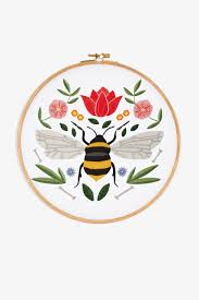 This is a pattern only; Bee Pattern Free Embroidery Patterns Dmc