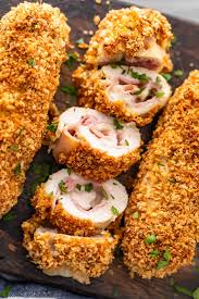 Baked Chicken Cordon Bleu Is A Delicious And Healthy Take On A Classic Chicken Recipe Layers Of T Baked Chicken Cordon Bleu Chicken Cordon Bleu Chicken Cordon