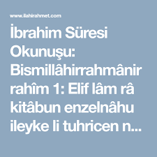 Ibrahim Suresi Ve Fazileti Dualar Lille Fince