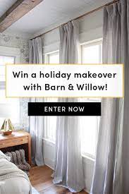 Enter A Holiday Room Makeover From Barn Amp Willow Win New Window Coverings And Decor Contest Runs From Nov 7 T Holiday Room Room Makeover Giveaway Contest