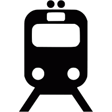 Black train icon - Free black train icons