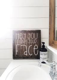 So sad, the way they print things that looks much better when hand painted and handmade. Plaques Home Dason Fresh Soap And Water Sign Wood Bathroom Sign Farmhouse Bathroom Sign Bathroom Wall Decor Bathroom Signs Rustic Bathroom Signs