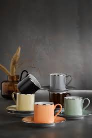 Kütahya porselen fincan takımı 2li fincan ahşap tabaklı kahve fincanı fincan seti. Kutahya Porselen Ruya Renkli Kahve Fincan Takimi Kahve Takimi Firsat Kosesi Kutahya Porselen 0