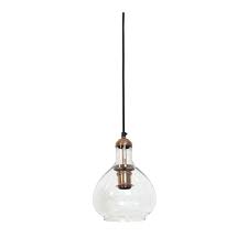 Outdoor pendants & hanging lights. Light Living 3053063 Hanging Pendant Lamp D19x28cm Dela Glass Copper Ideas4lighting