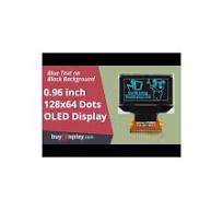 Blue 128x64 0.96"OLED Display w/Top Contact Connector FPC,SSD1306
