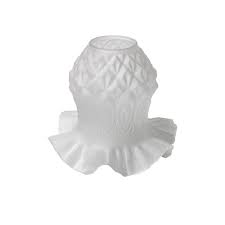 Outdoor lighting wall lights and yard lights. Frilled Edge Tulip Glass Lamp Shade Mullan Lighting