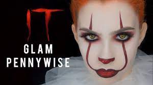 It Glam Girl Pennywise Halloween Makeup 2017 Youtube Scary Clown Makeup Halloween Makeup Girl Halloween Makeup