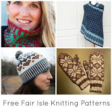 knitting patterns fair isle scarf knitting pattern free