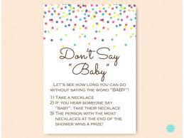 Don T Say Baby Take A Necklace Game Magical Printable