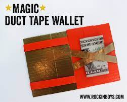Easy to make using cardboard and ribbon!view this tutorial Magic Duct Tape Wallet Tutorial Rockin Boys Club