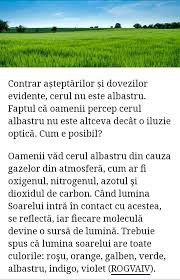 ExplicaÈ›i De Ce Vedem Cerul Albastru Brainly Ro