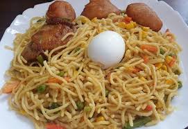 This is the most consistent method i've found to leave the centers just a bit soft. Noodles Served With Boiled Egg And Fried Chicken Nigerian Recipes African Food Nigerian Food
