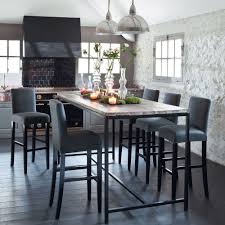 Tavolo Stile Industriale Per Sala Da Pranzo In Massello Di Legno E Metallo L 210 Cm Long Island Table A Manger Haute Table Salle A Manger Deco Salle A Manger