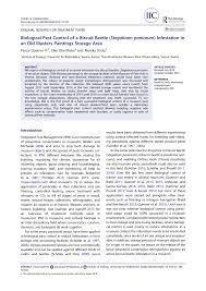 History, current status and future. Pdf Biological Pest Control Of A Biscuit Beetle Stegobium Paniceum Infestation In An Old Masters Paintings Storage Area