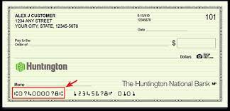 The bank gives it according to the bank location. How To Read A Check Read Numbers On A Check Huntington Bank
