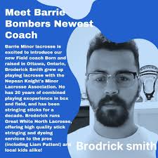 Welcome to our newest field coach Broderick Smith (@greatwhitenorthlacrosse  )