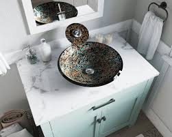 Prep your bathroom cabinet for paint. 634 Hand Painted Foil Undertone Glass Vessel Sink